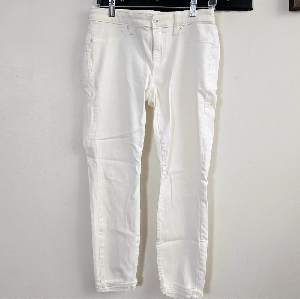 Lila Ryan Doriana Skinny Jean White Ankle Crop 27